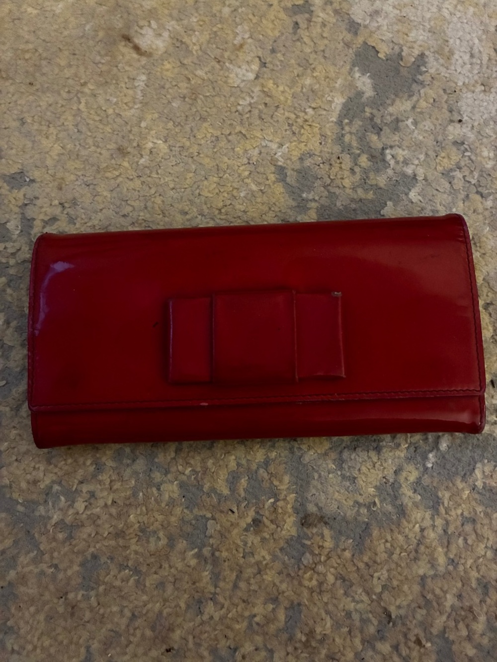 Miu miu red leather clutch / wallet